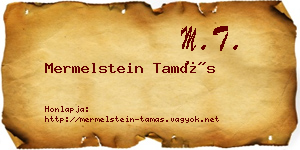 Mermelstein Tamás névjegykártya